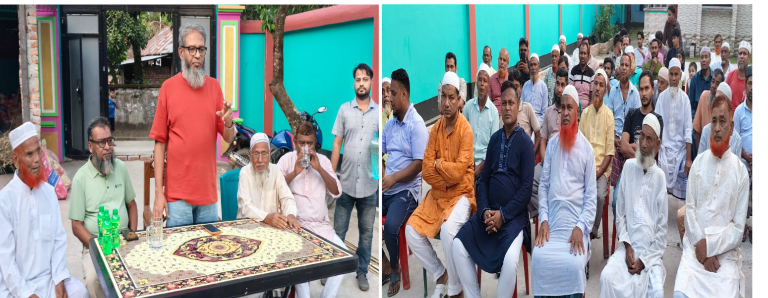 বুড়িচংয় চেয়ারম্যান প্রার্থীর উদ্যোগে সড়ক সংস্কার
