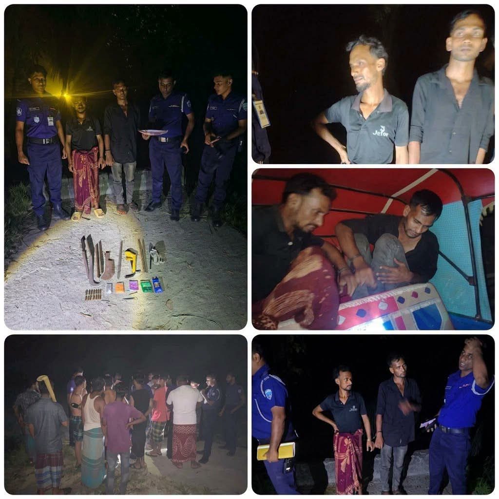 বুড়িচংয়ে অস্ত্রসহ ডাকাতির প্রস্তুতিকালে ২ ডাকাত গ্রেপ্ততরা